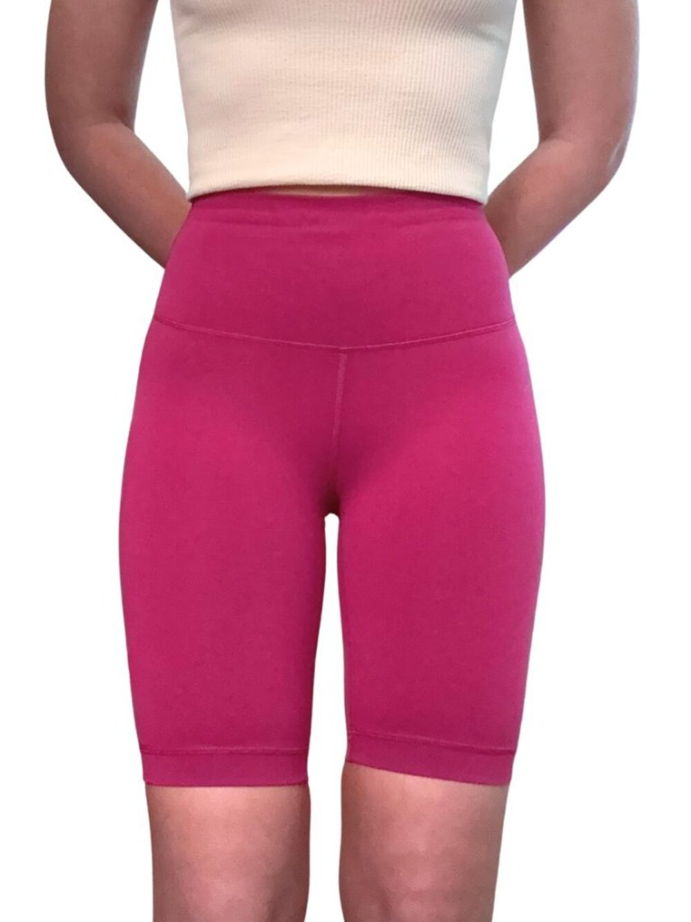 Lululemon Hot Pink Align High Rise Biker Shorts Size 2